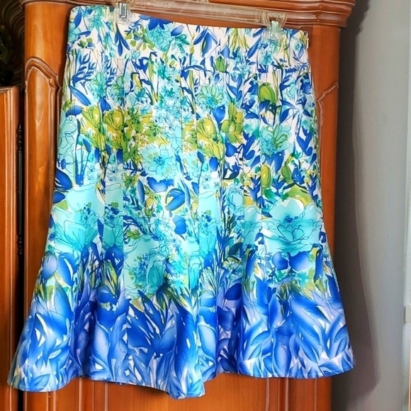 HAZAN, skaters skirt, beautiful colors size 14. Completely lined. 100% c… - Picture 1 of 7